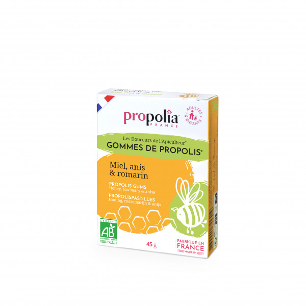 Gommes de propolis® BIO Miel, Anis & Romarin